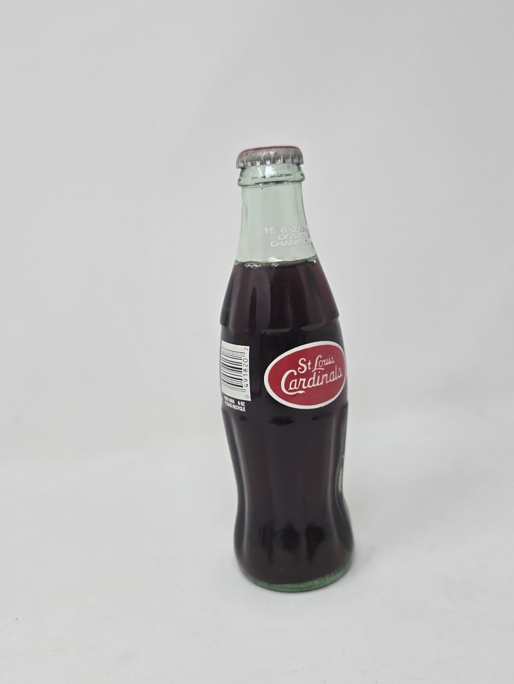 Coca Cola Glass Bottle Vintage 90s St Louis Cardinals Baseball 1996 Div Champs - Picture 10 of 11